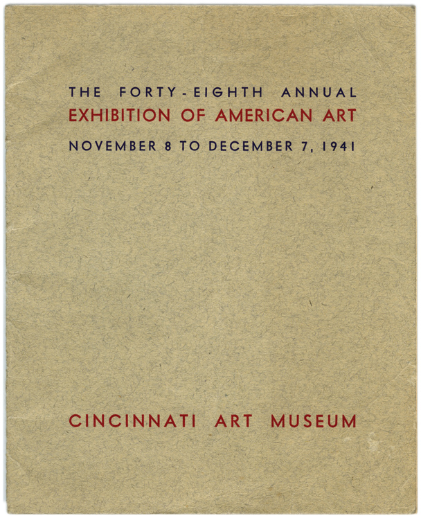 Cover of Exhibition Catalog, Collection of Wade Bussert